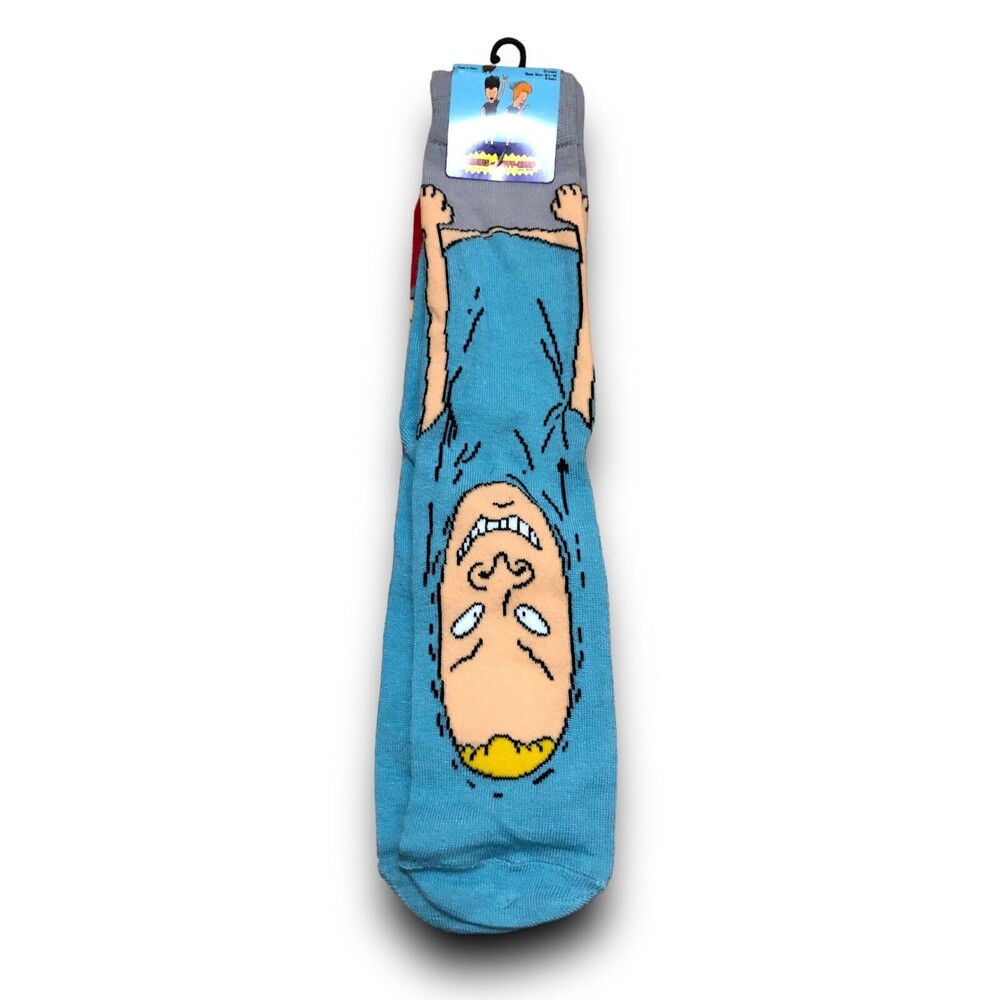 Mike Judge's Beavis and Butt-Head Men's Crew Socks (2 Pairs) (6-12)